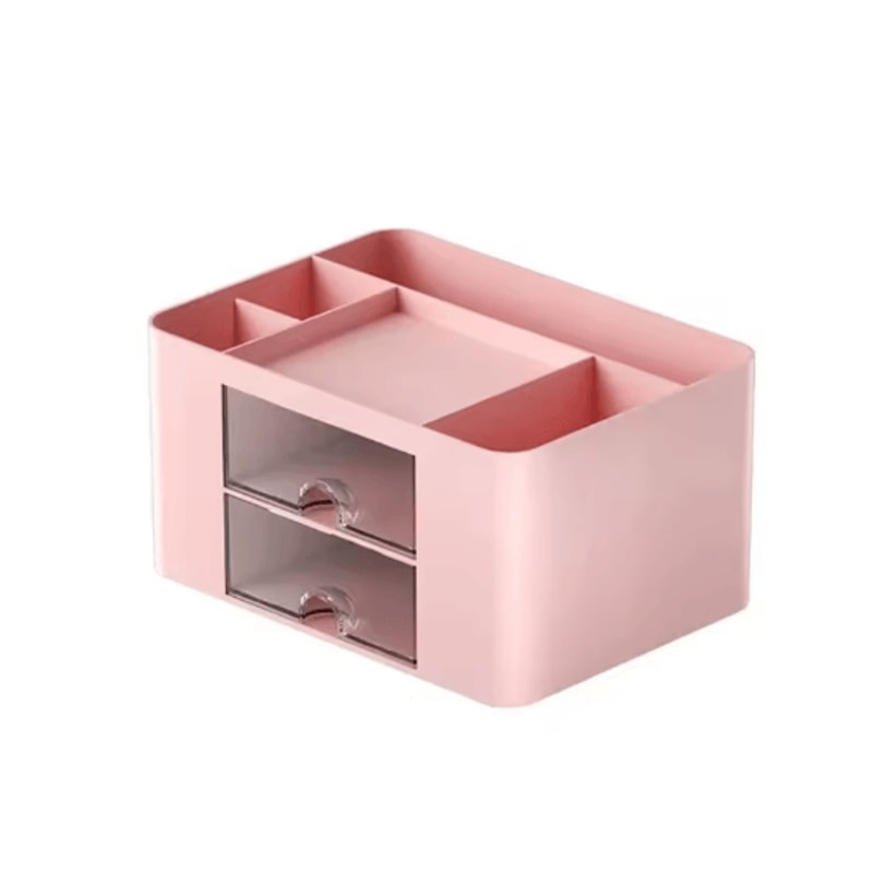 Drawer Type Stationery Storage Box With Multiple Compartments And Dust Protection 1