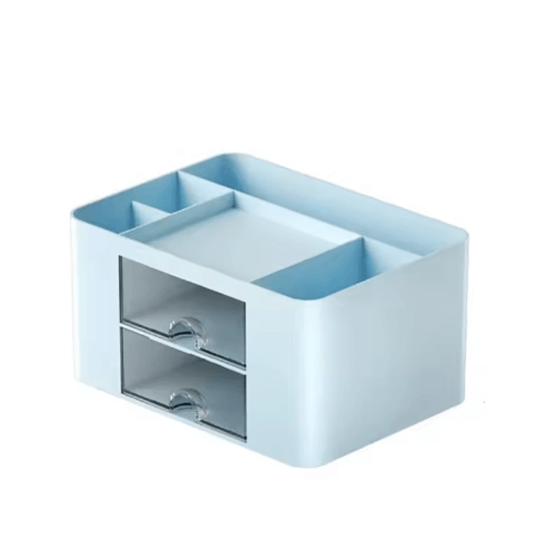 Drawer Type Stationery Storage Box With Multiple Compartments And Dust Protection 2