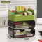3 Layer Desk Organizer With Drawers For Office And School Supplies 1