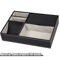 Faux Leather Mens Valet Tray Organizer With 5 Compartments For Desk Or Nightstand 6
