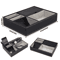 Faux Leather Mens Valet Tray Organizer With 5 Compartments For Desk Or Nightstand 0