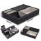 Faux Leather Mens Valet Tray Organizer With 5 Compartments For Desk Or Nightstand 0