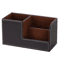 High Grade PU Leather Desk Organizer With 3 Compartment Pen Holder Caddy 2