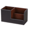 High Grade PU Leather Desk Organizer With 3 Compartment Pen Holder Caddy 2