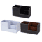 High Grade PU Leather Desk Organizer With 3 Compartment Pen Holder Caddy 4