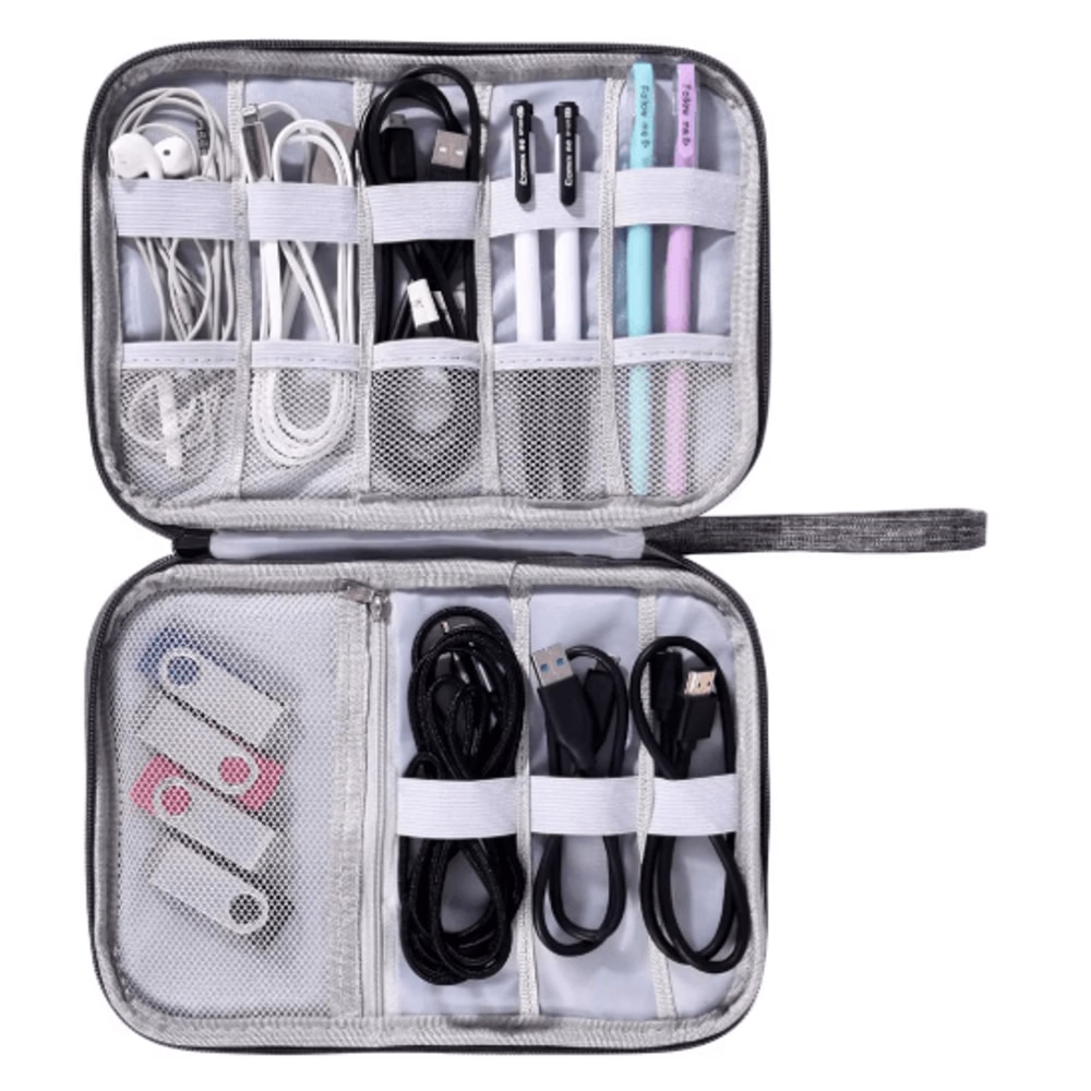 Electronics Organizer Bag And Waterproof Cable Storage Pouch Travel Tech Accessories Organizer Case 6