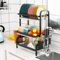 3 Tier Dish Drying Rack With Drainboard Tray Utensil Holder Kitchen Counter Organizer 2