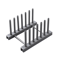Wooden Dish Drainer Rack Bamboo Plate Pot Lid Drying Stand For Kitchen Counter 2