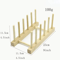Wooden Dish Drainer Rack Bamboo Plate Pot Lid Drying Stand For Kitchen Counter 5