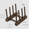 Wooden Dish Drainer Rack Bamboo Plate Pot Lid Drying Stand For Kitchen Counter 7