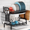 Multifunctional Multi Layer Dish Rack Portable Kitchen Countertop Storage Drain Shelf 6