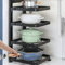 Height Adjustable Stainless Steel Pot Rack 3 To 4 Layer Under Sink Cabinet Organizer 6