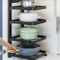 Height Adjustable Stainless Steel Pot Rack 3 To 4 Layer Under Sink Cabinet Organizer 6