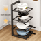 Height Adjustable Stainless Steel Pot Rack 3 To 4 Layer Under Sink Cabinet Organizer 7