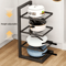Height Adjustable Stainless Steel Pot Rack 3 To 4 Layer Under Sink Cabinet Organizer 7