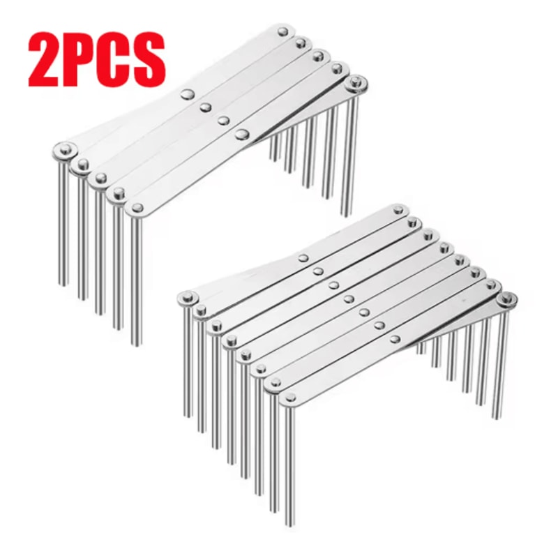 Retractable Stainless Steel Dish Rack Heavy Duty Space Saving Pot Lid Plate Holder 1