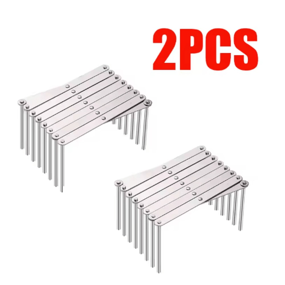 Retractable Stainless Steel Dish Rack Heavy Duty Space Saving Pot Lid Plate Holder 2