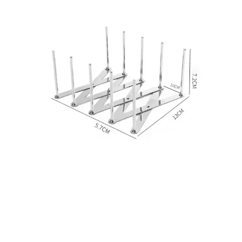 Retractable Stainless Steel Dish Rack Heavy Duty Space Saving Pot Lid Plate Holder 4