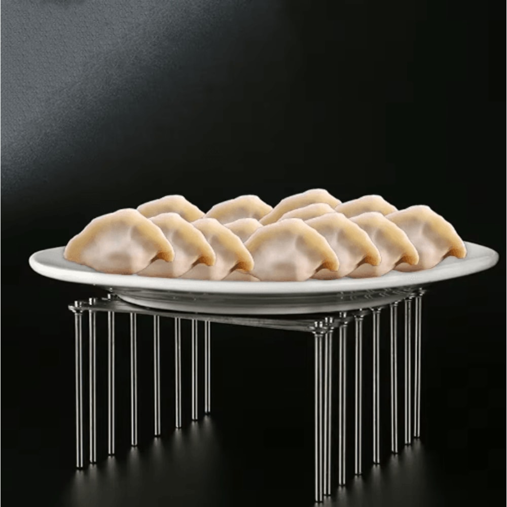 Retractable Stainless Steel Dish Rack Heavy Duty Space Saving Pot Lid Plate Holder 7