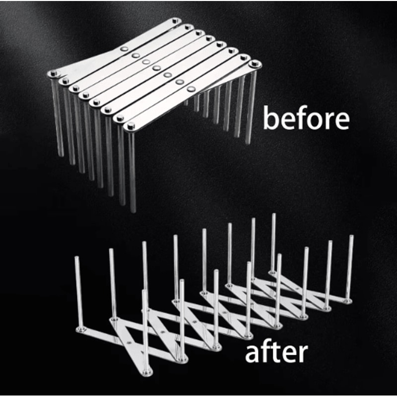 Retractable Stainless Steel Dish Rack Heavy Duty Space Saving Pot Lid Plate Holder 8