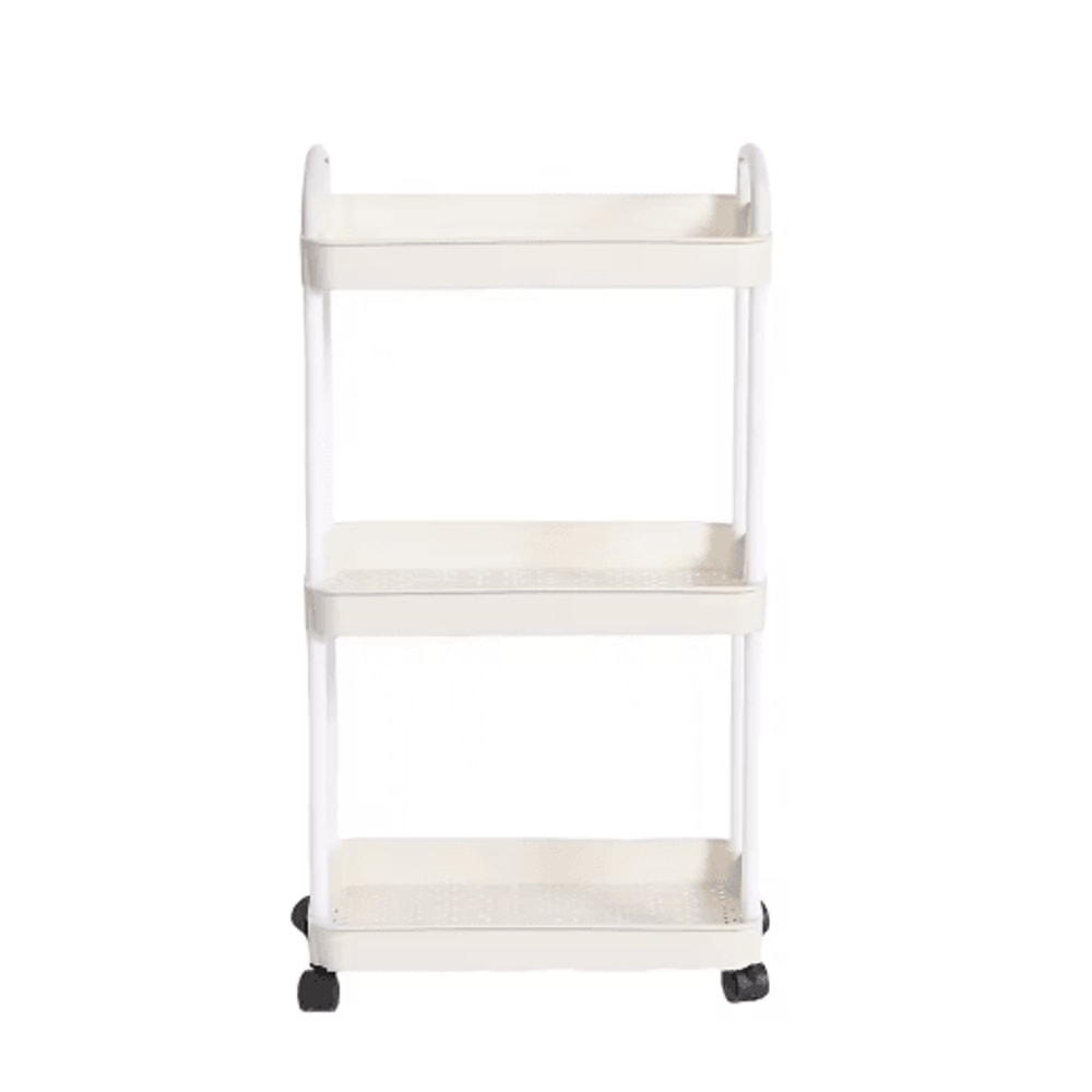 Plastic Rolling Utility Cart With Handle Multi Purpose Movable Storage Organizer 1