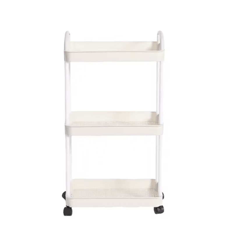 Plastic Rolling Utility Cart With Handle Multi Purpose Movable Storage Organizer 1