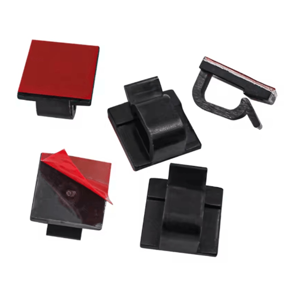 50PCS Cable Organizer Clips Adhesive USB Cord Holder Wall Mount Set 2