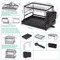 Rust Resistant Double Layer Dish Rack With Drain Tray Knife Storage Organizer 3