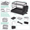 Rust Resistant Double Layer Dish Rack With Drain Tray Knife Storage Organizer 3