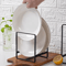 Iron Countertop Dish Rack Dinner Plate Drain Kitchen Cabinet Storage Organizer 5