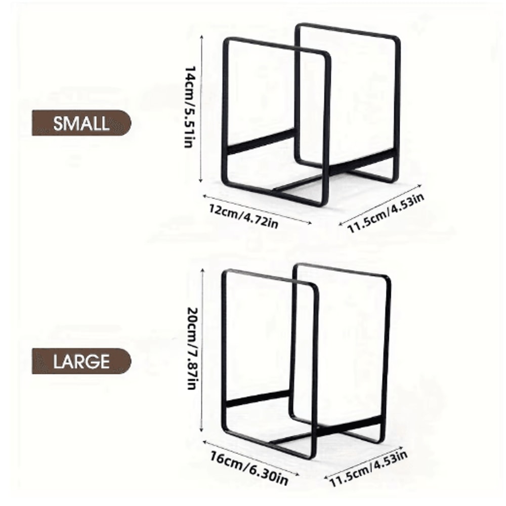 Iron Countertop Dish Rack Dinner Plate Drain Kitchen Cabinet Storage Organizer 0