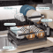 2 Tier Stainless Steel Dish Drying Rack Large Countertop Organizer With Drainer Cutlery Holder 5