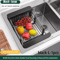 Expandable Sink Dish Drying Rack Adjustable Kitchen Drainboard Organizer Shelf 2