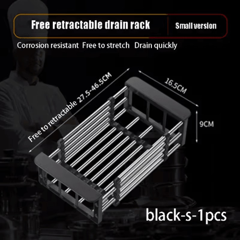 Expandable Sink Dish Drying Rack Adjustable Kitchen Drainboard Organizer Shelf 3