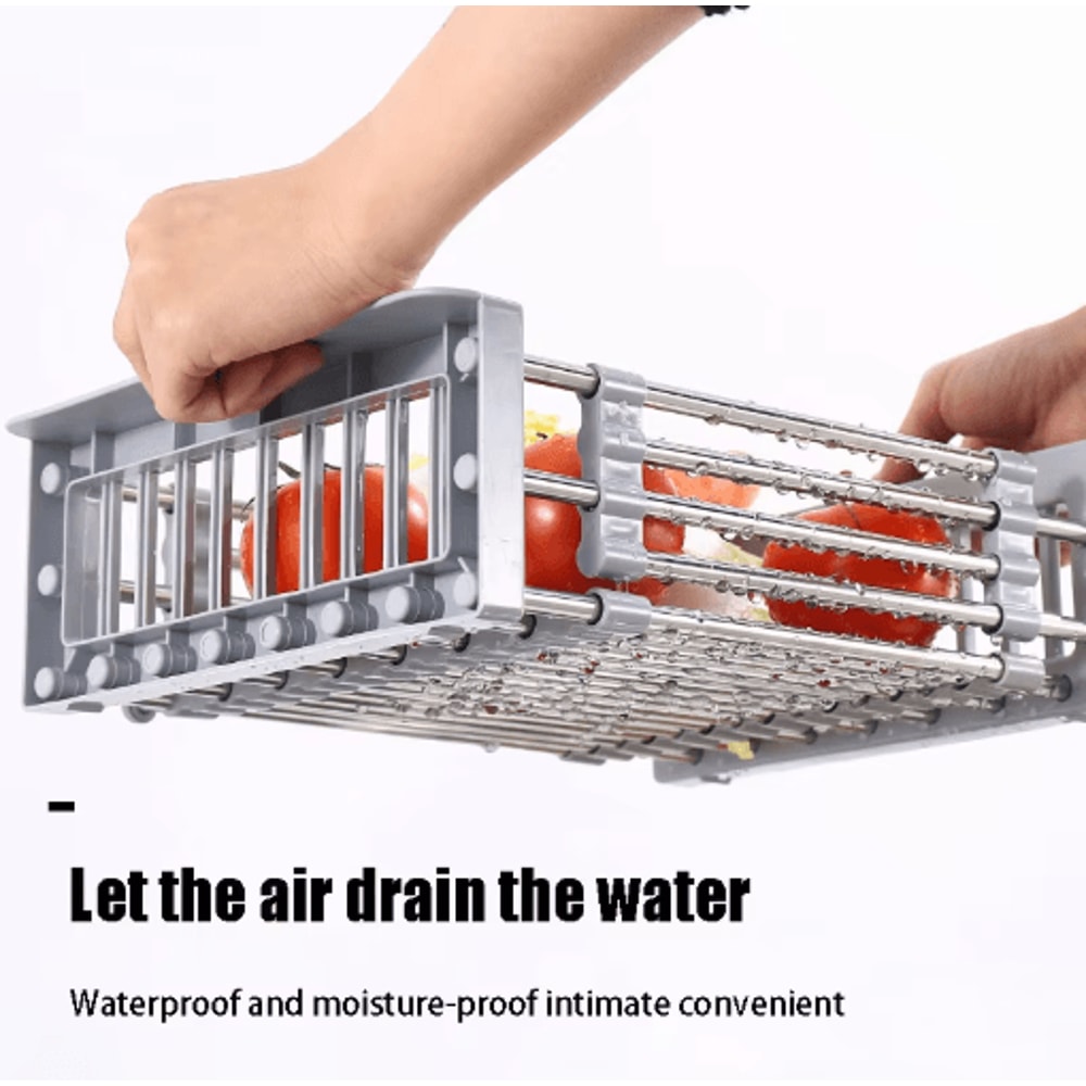 Expandable Sink Dish Drying Rack Adjustable Kitchen Drainboard Organizer Shelf 5