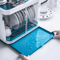 2 Layer Dish Drying Rack With Lid Cover Covered Kitchen Cutlery Organizer 2
