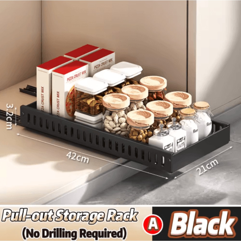 Pull Out Pots And Pans Organizer Sliding Under Cabinet Pan Lid Storage Rack 3