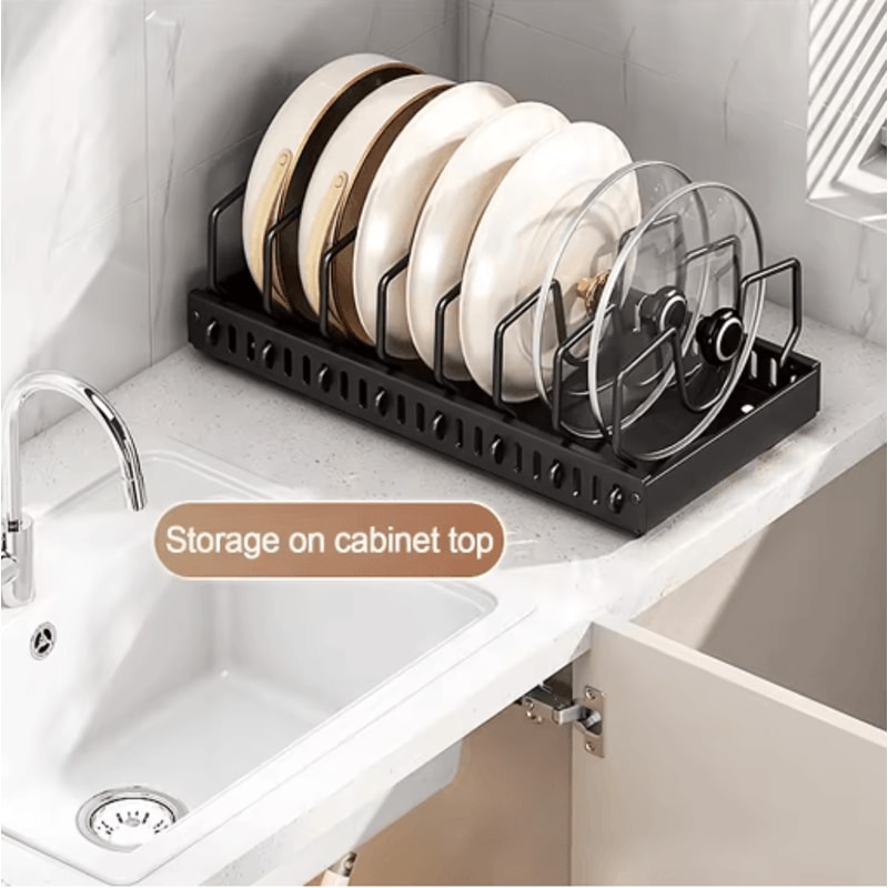 Pull Out Pots And Pans Organizer Sliding Under Cabinet Pan Lid Storage Rack 8