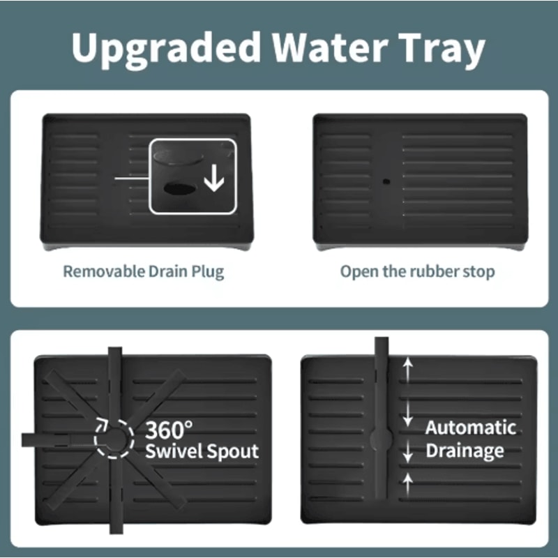 2 Tier Large Stainless Steel Dish Drying Rack With Drainboard Kitchen Counter Dish Cup Drainer 7