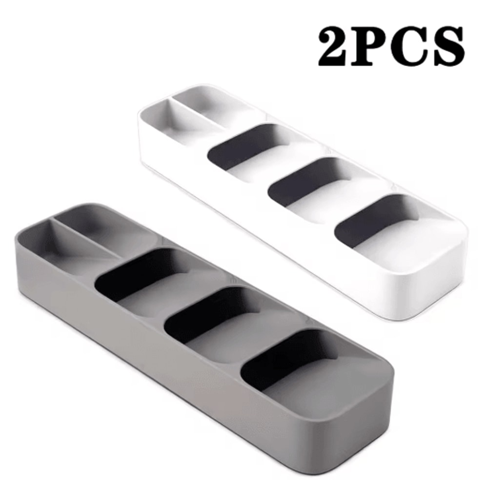 MultiPurpose Cutlery Drawer Organizer Compartment Kitchen Utensil Storage Tray 1