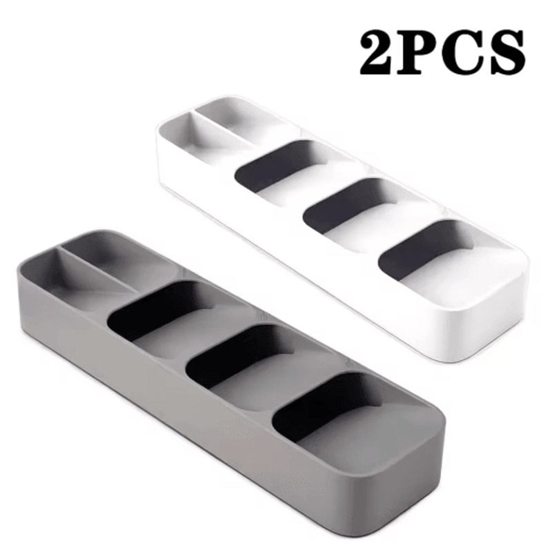 MultiPurpose Cutlery Drawer Organizer Compartment Kitchen Utensil Storage Tray 1