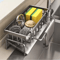Stainless Steel Sink Organizer Multi Layer Drain Rack With Soap Sponge Holder 7
