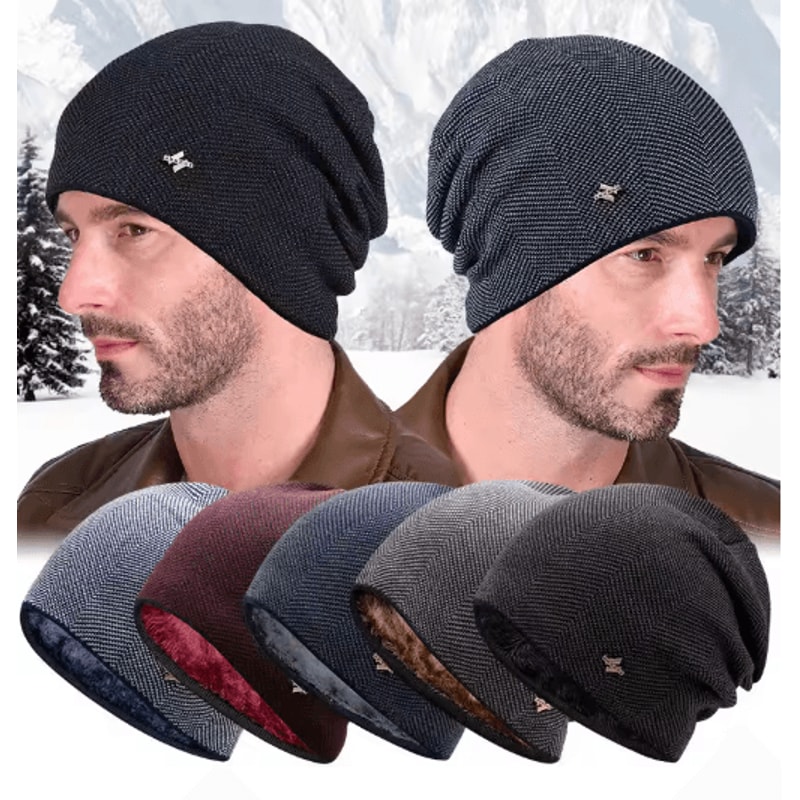 Unisex Thick Knitted Winter Beanie Warm Outdoor Ski Hat For Men And Women 6