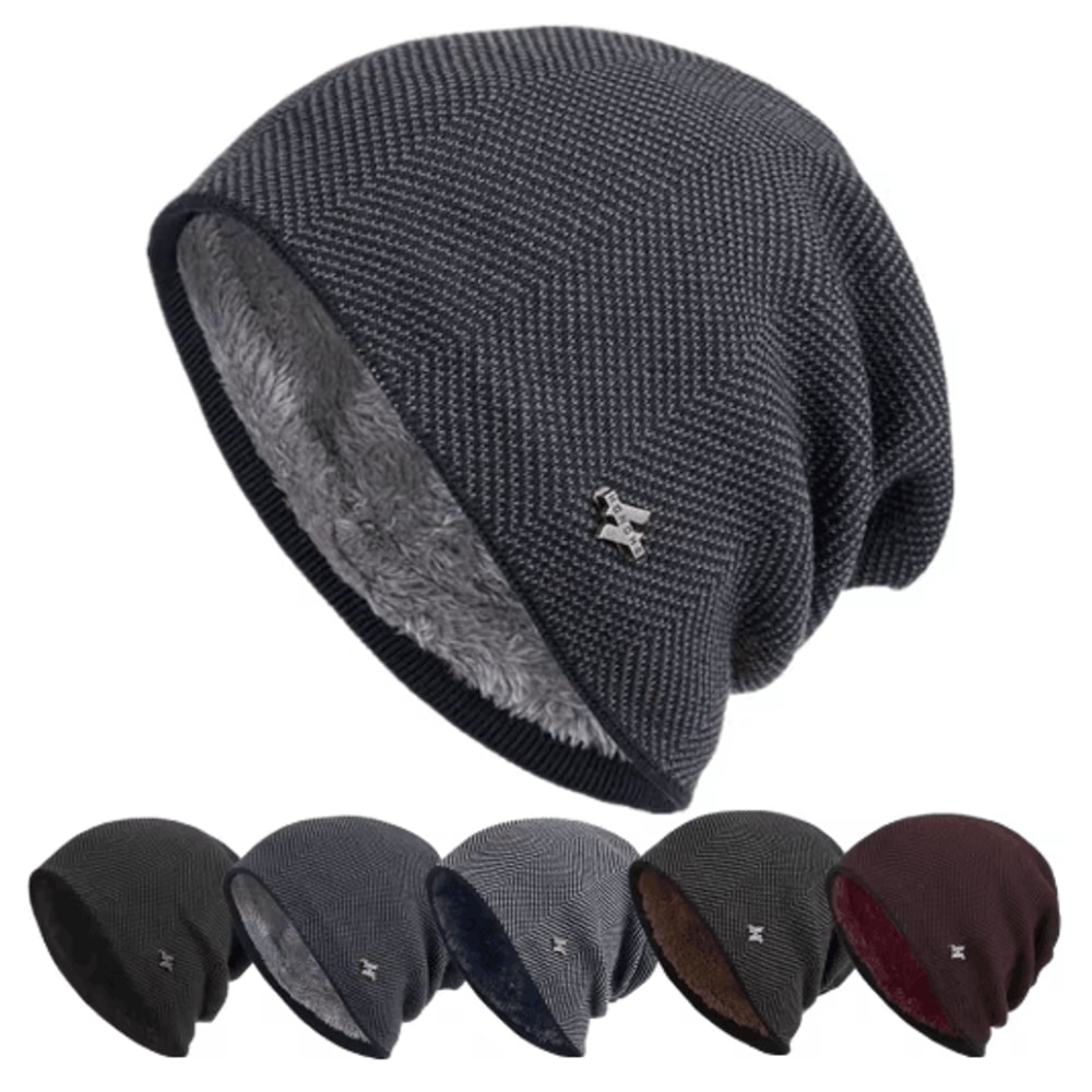 Unisex Thick Knitted Winter Beanie Warm Outdoor Ski Hat For Men And Women 0