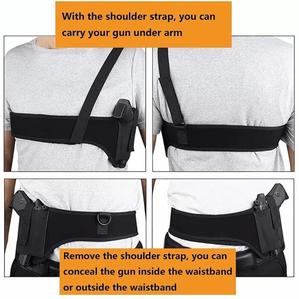 Tactical Concealed Carry Shoulder Holster Comfortable Secure Firearm Holder For Quick Access 9