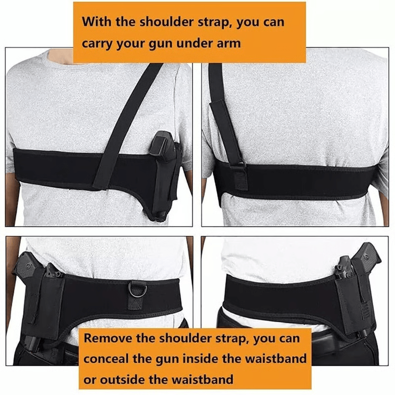 Tactical Concealed Carry Shoulder Holster Comfortable Secure Firearm Holder For Quick Access 9