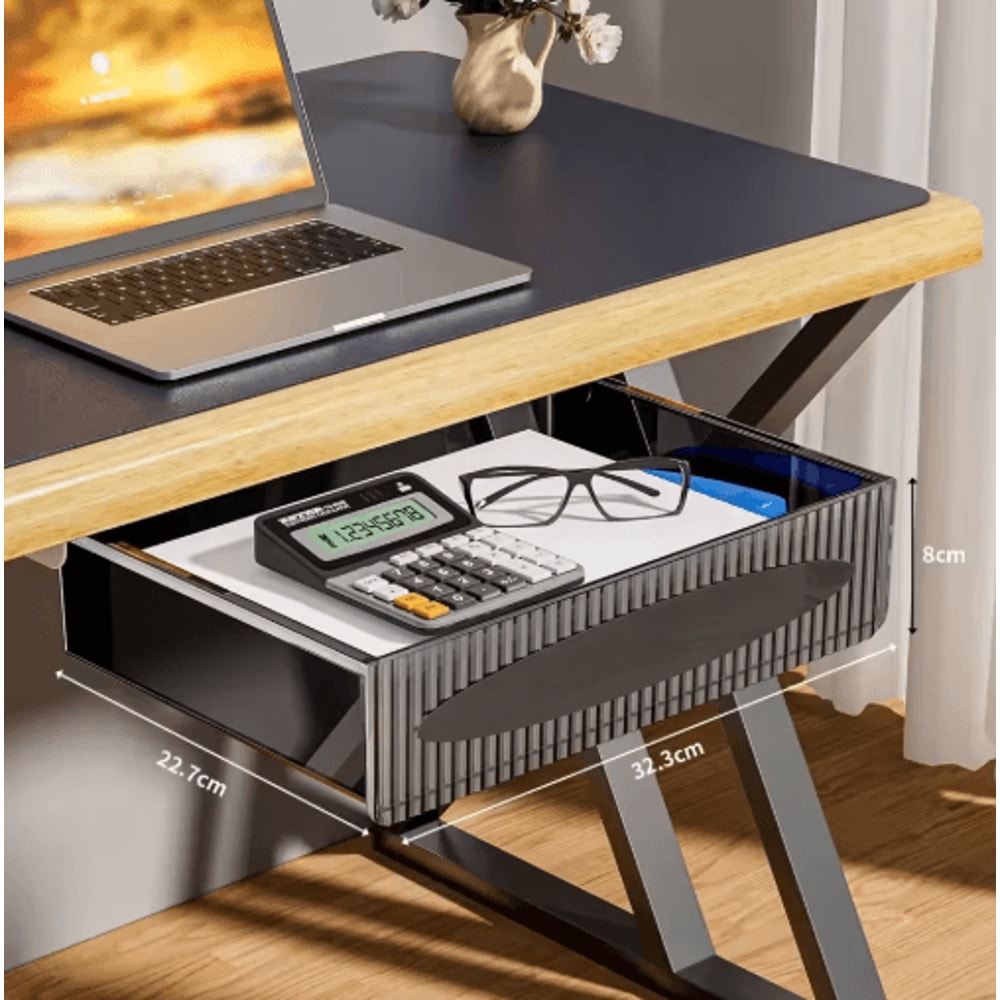 SpaceSaver Under Desk Drawer Hidden Pull Out Storage Box Organizer 5