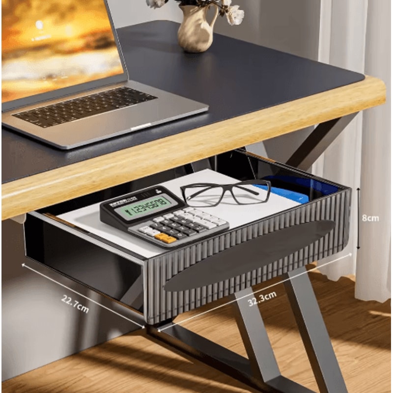 SpaceSaver Under Desk Drawer Hidden Pull Out Storage Box Organizer 5