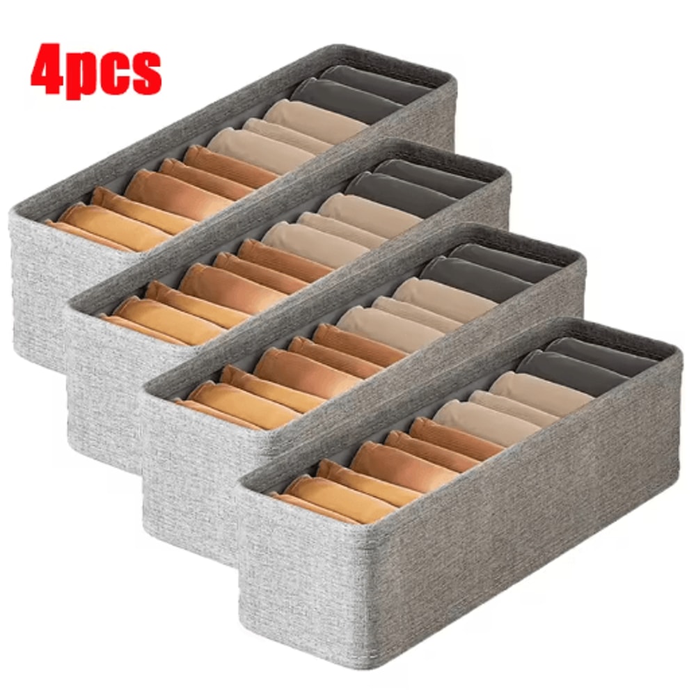 Foldable Drawer Organizer Box Set For Clothes And Wardrobe Storage 2