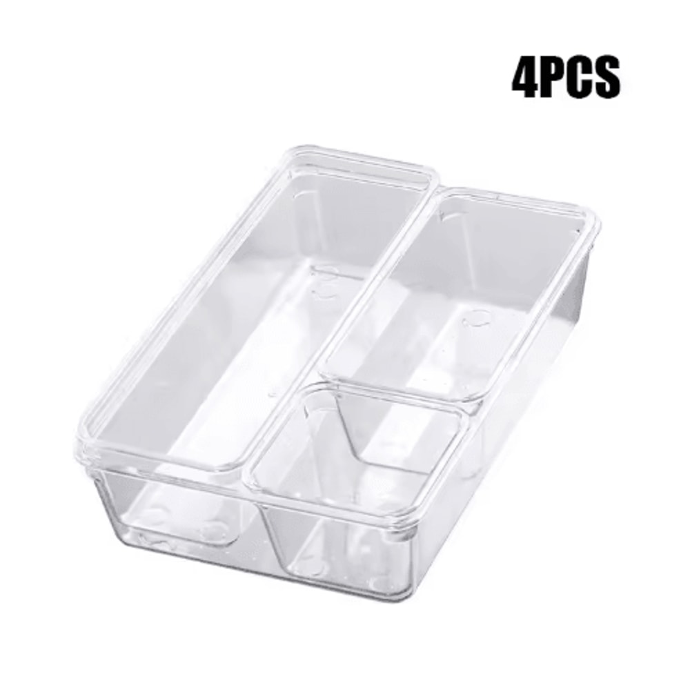 VersaClear 7 Or 14Piece Drawer Organizer Set With Clear Dividers 1